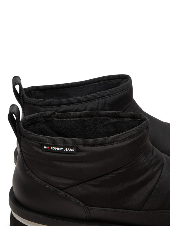 Tommy Jeans Tommy Jeans Μπότες Χιονιού Tjw Nylon Flatform Boot Wl EN0EN02689 Μαύρο