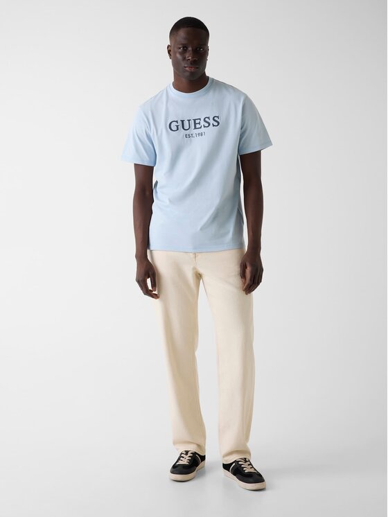 Guess Guess T-Shirt 182676 Niebieski Classic Fit