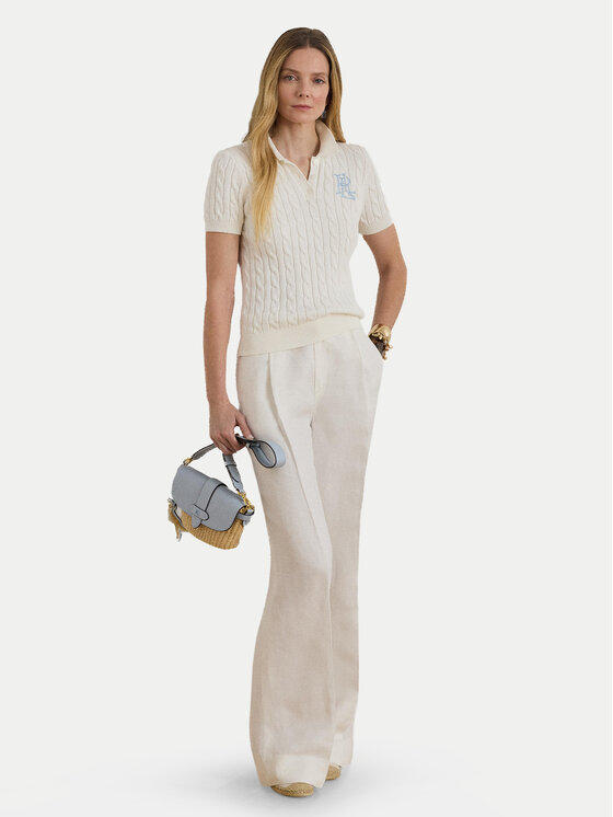 LAUREN RALPH LAUREN LAUREN RALPH LAUREN Kampsun 200932224016 Valge Slim Fit