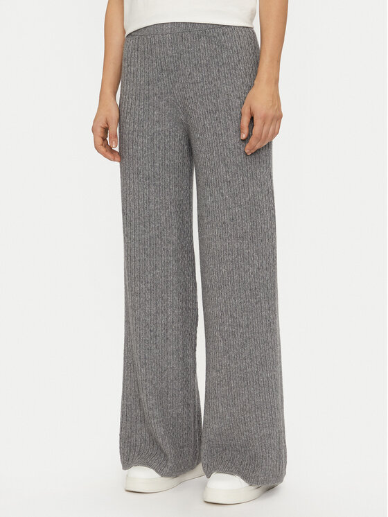 United Colors Of Benetton United Colors Of Benetton Strickhose 126WDF00S Grau Wide Leg
