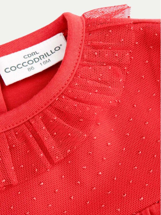 Coccodrillo Coccodrillo Body dziecięce ZC4112101EBG Czerwony