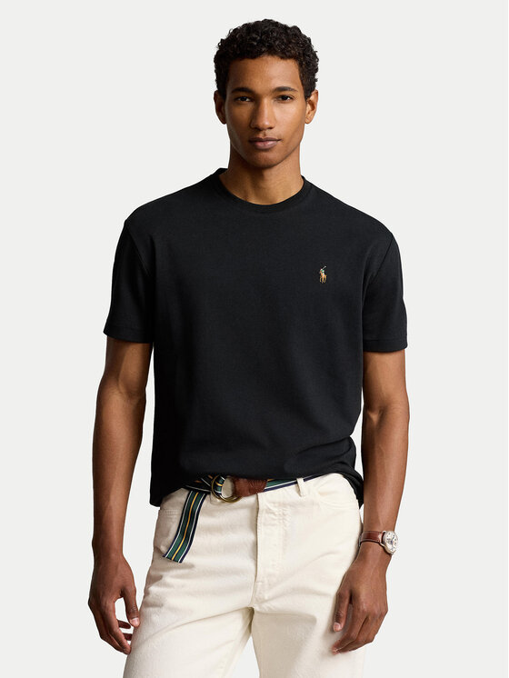 Polo Ralph Lauren T-shirt 710740727 Crna Slim Fit