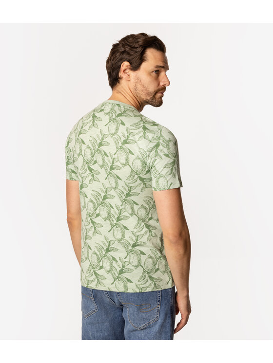 Lee Cooper Lee Cooper T-Shirt LEMON 3170 Zielony Slim Fit