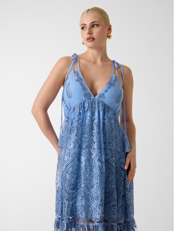 Guess Guess Sukienka codzienna 183130 Niebieski Classic Fit