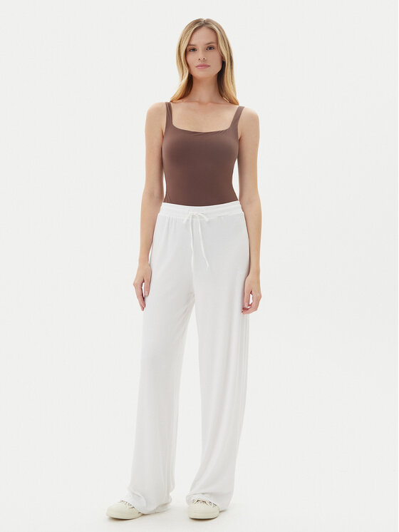 Guess Guess Szövet nadrág O5GB00 KCQ72 Fehér Regular Fit