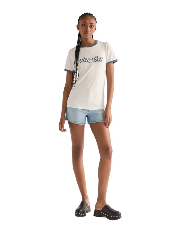 Wrangler Wrangler Szorty jeansowe 112378273 Niebieski Regular Fit