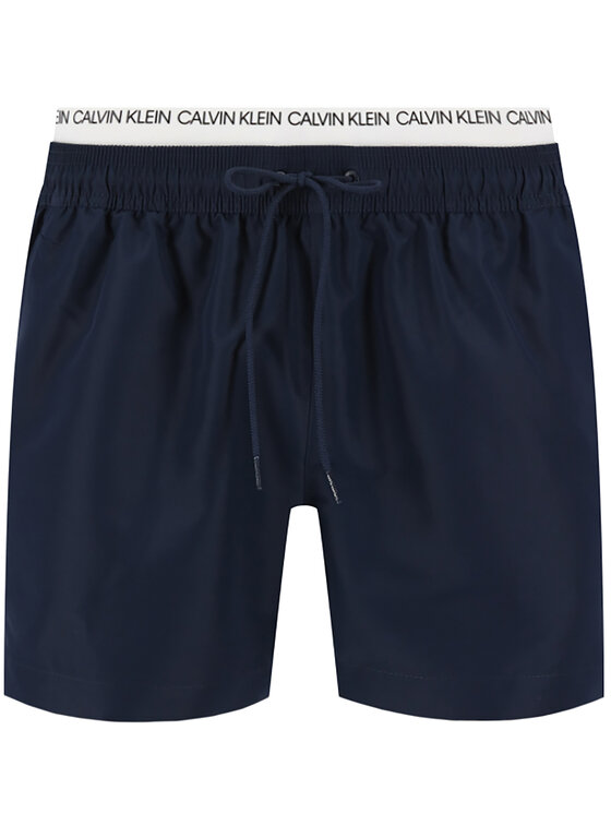 Calvin Klein Swimwear Calvin Klein Swimwear Pantaloni scurți pentru înot Double WB KM0KM00438 Bleumarin Regular Fit