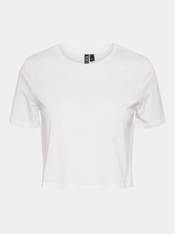 Pieces Pieces T-shirt Sara 17146319 Bianco Oversize