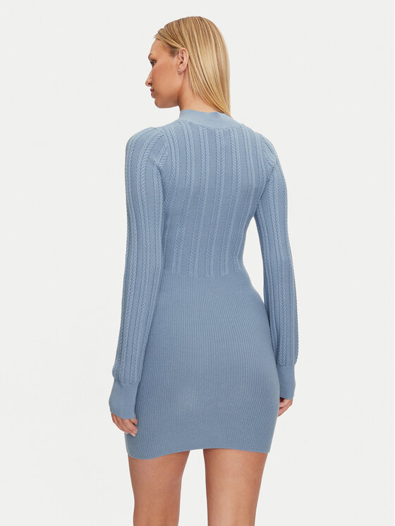 Guess Guess Rochie tricotată Livia W4BK08 Z2V42 Albastru Regular Fit