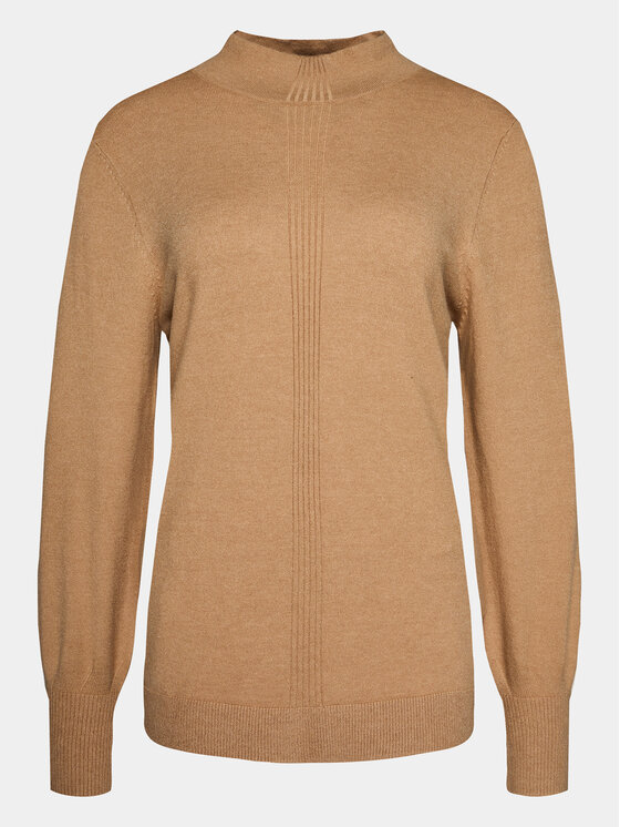 Olsen Sweter Eva 11003582 Beżowy Shaped Fit | Modivo.pl