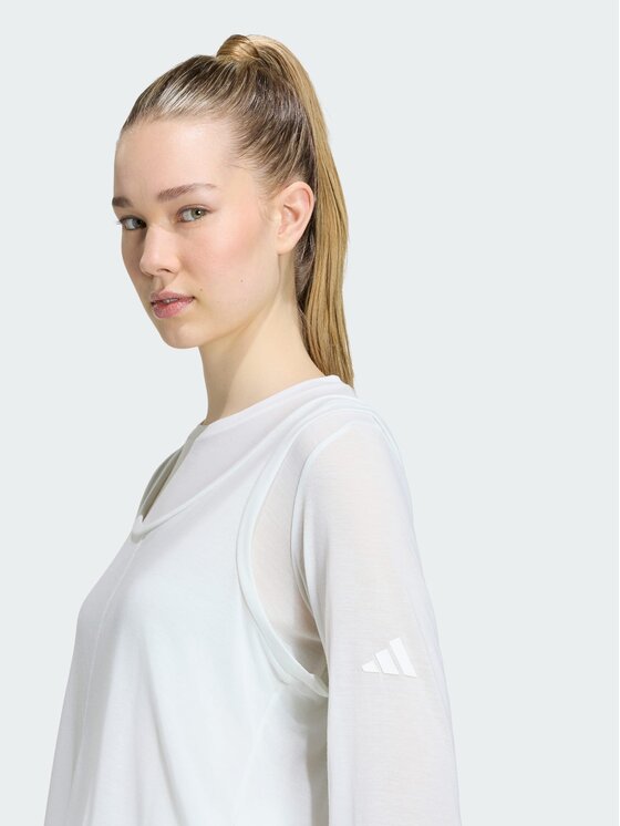adidas adidas Top 164570 Beżowy Regular Fit