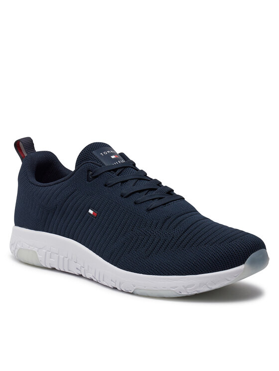 Tommy Hilfiger Tommy Hilfiger Sneakers Corporate Knit Rib Runner FM0FM02838 Bleumarin