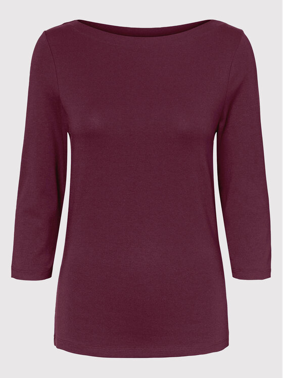 Vero Moda Vero Moda Bluse Panda 10274133 Dunkelrot Regular Fit