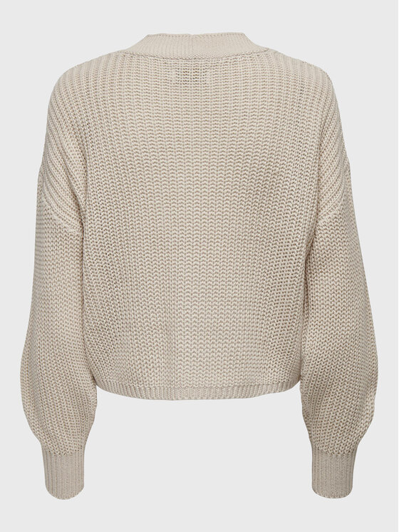 ONLY ONLY Kardiganas Carol 15211521 Smėlio Relaxed Fit