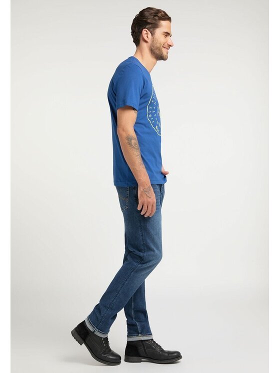 Mustang Mustang T-shirt ALEX C PRINT Blu Regular Fit