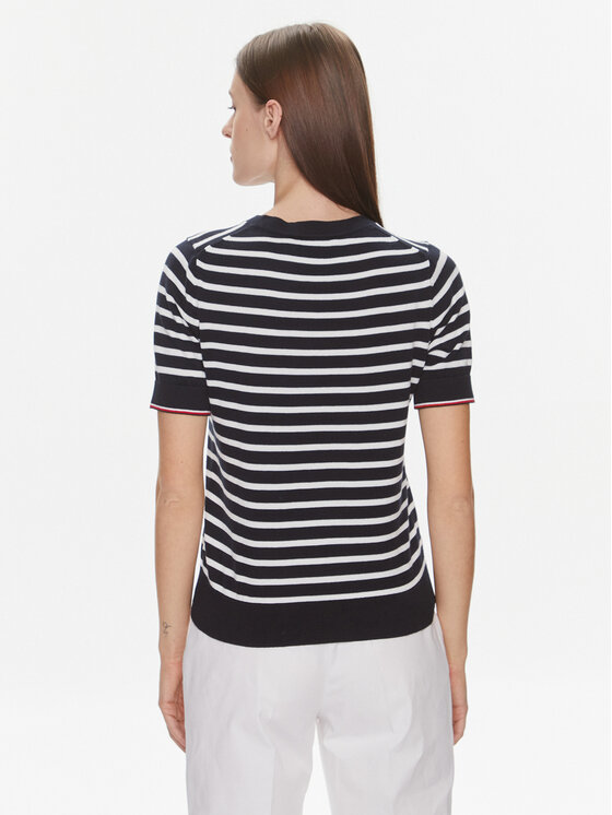 Tommy Hilfiger Tommy Hilfiger Svetr WW0WW38724 Černá Regular Fit