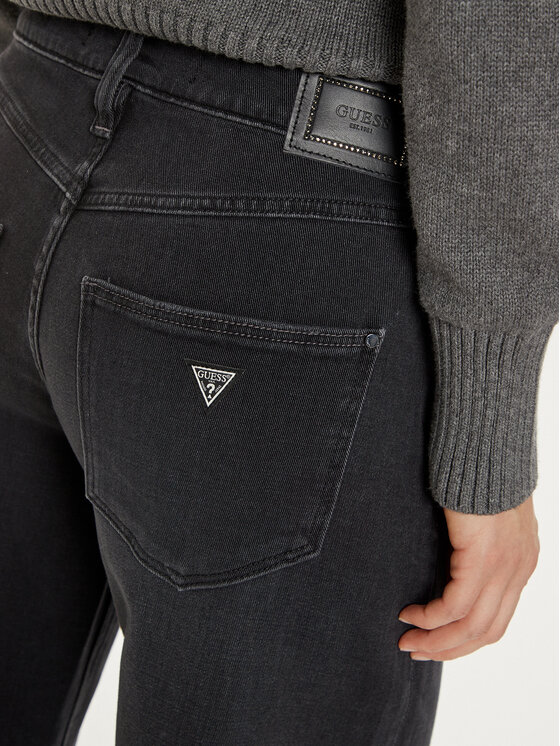 Guess Guess Τζιν W4BA82 D5HD1 Μαύρο Wide Leg