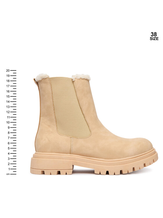 Calvin Klein Calvin Klein Īsie zābaki V3A5-83126-0315500 D Bēšs