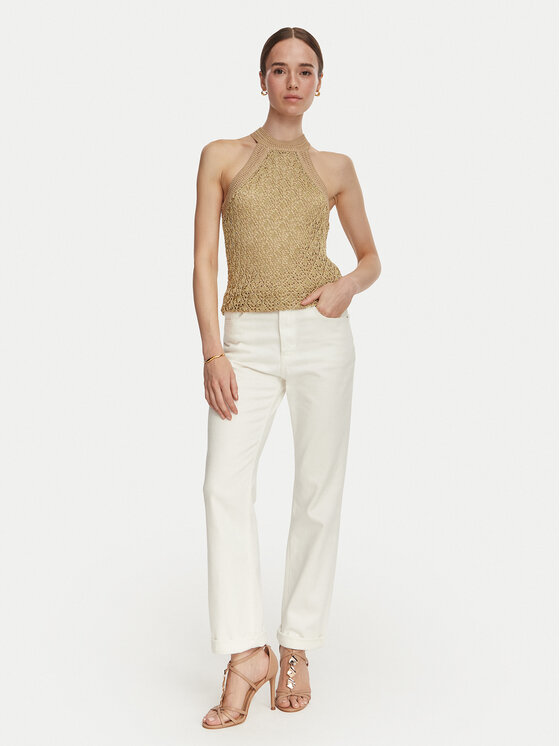 Guess Guess Τοπ W6YR34 Z1032 Χρυσό Regular Fit