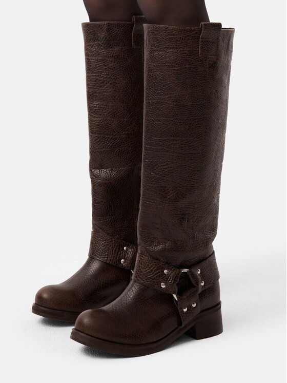 L37 L37 Kozaki BIKER GANG 36 Brązowy