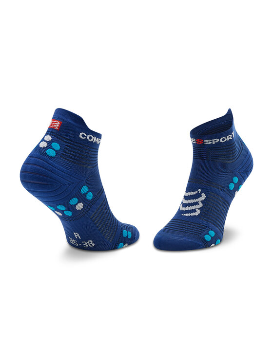Compressport Compressport Дълги чорапи unisex Pro Racing Socks V4.0 Run Low XU00047B_533 Тъмносин