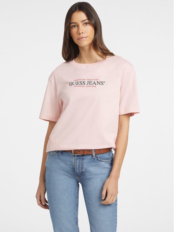 Guess Jeans Guess Jeans T-shirt 165649 Rosa Classic Fit