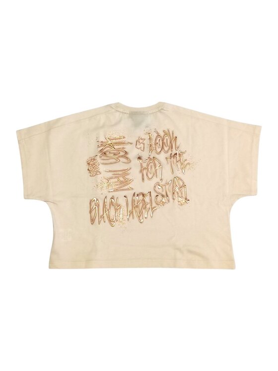 Starter Starter T-Shirt q-bab-69497 Beżowy Regular Fit