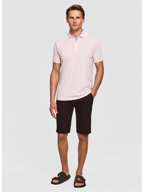 Pako Lorente Pako Lorente Polo P26SF-TX-018 Różowy Classic Fit