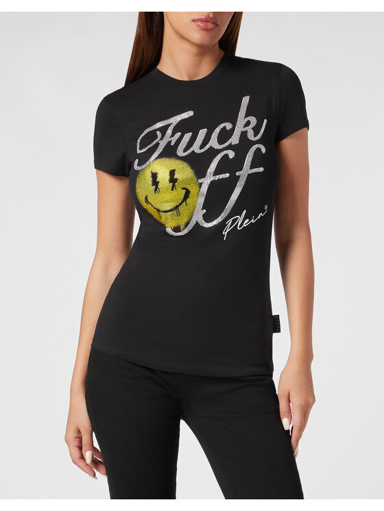 PHILIPP PLEIN PHILIPP PLEIN Tričko 7917 Žltá Skin Tight Fit