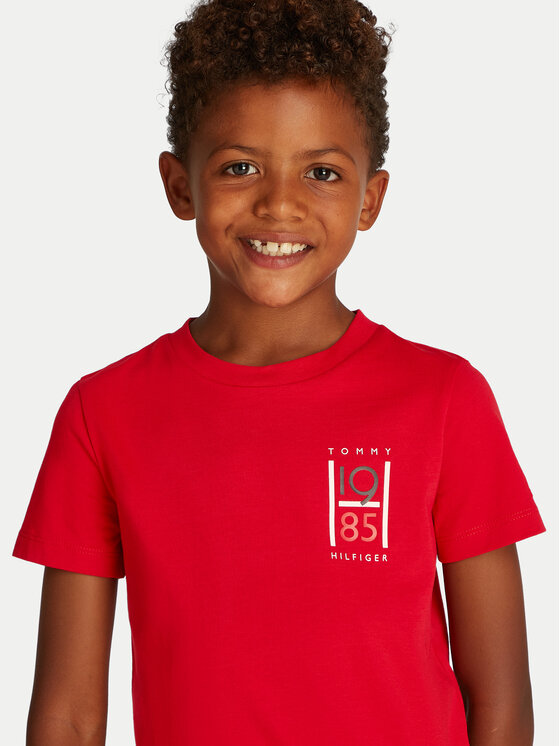 Tommy Hilfiger Tommy Hilfiger Tricou KB0KB09536 D Roșu Regular Fit