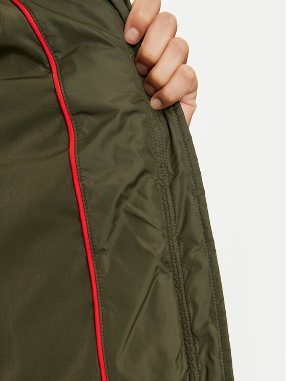 Tommy Jeans Tommy Jeans Зимно яке Basic DW0DW18311 Зелен Slim Fit