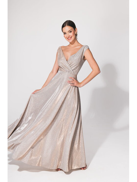 Aurora Aurora Abito da sera Cindy brokat -stara Argento Feminine Fit