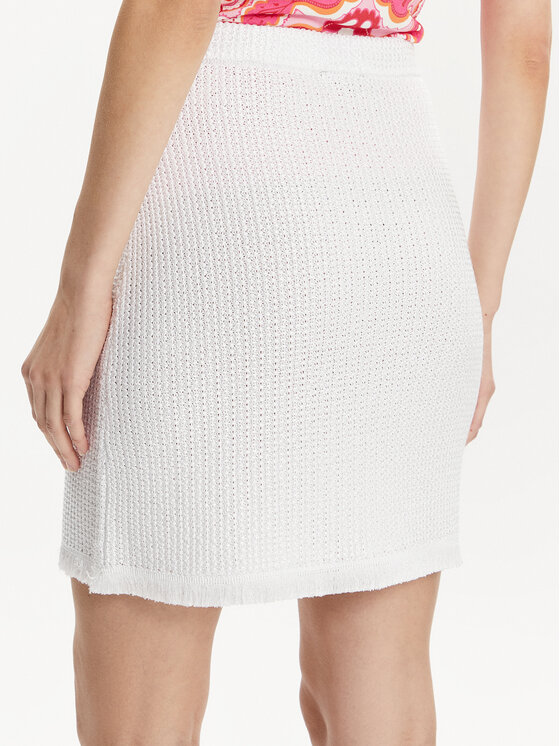 Luisa Spagnoli Luisa Spagnoli Mini sukně Carapace 58326 Bílá Regular Fit