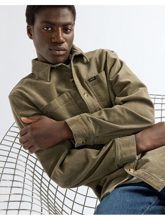 Wrangler Wrangler Koszula OVERSHIRT Zielony Regular Fit