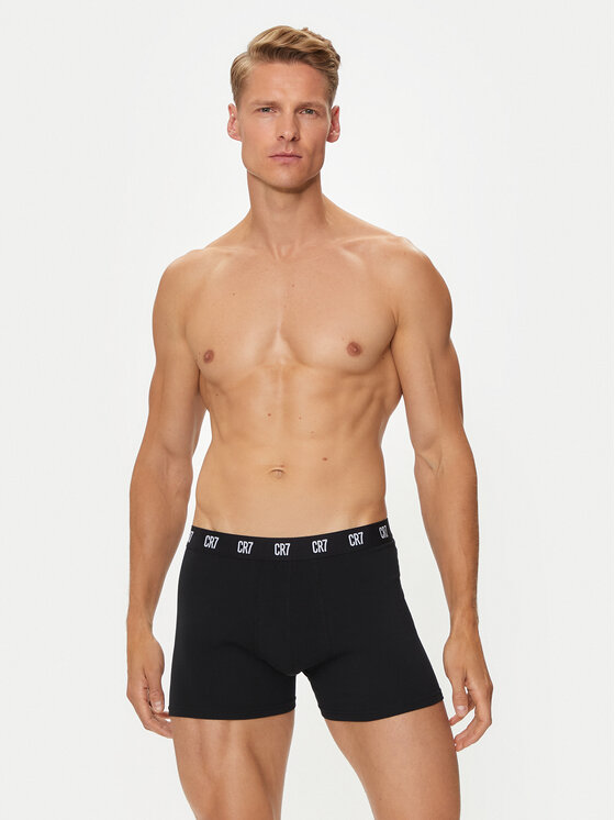 Cristiano Ronaldo CR7 Cristiano Ronaldo CR7 Souprava boxerek Basic Trunk 3-Pack 8100-49-900 Černá