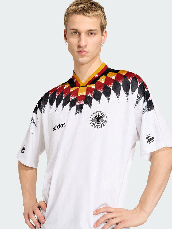 adidas adidas Koszulka techniczna 161642 Biały Loose Fit
