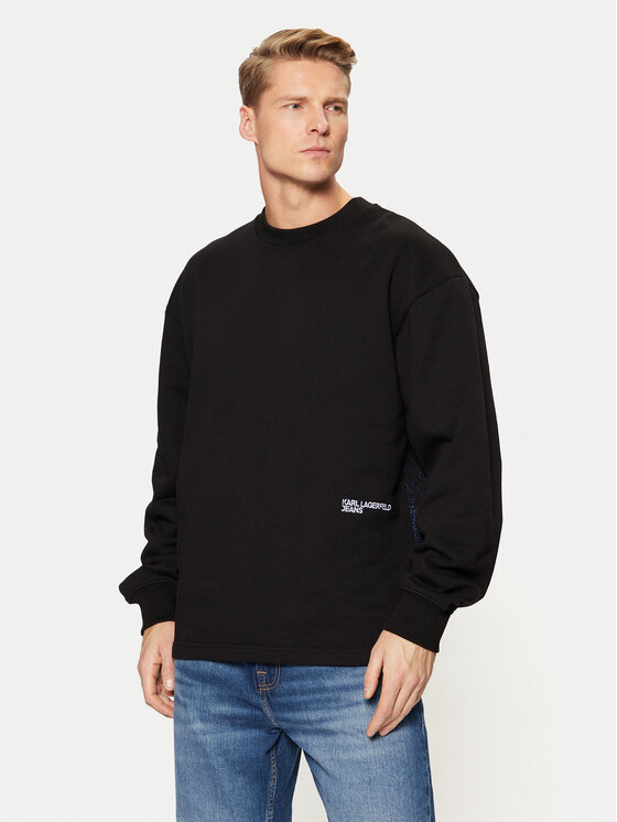 Karl Lagerfeld Jeans Karl Lagerfeld Jeans Sweatshirt A1M20070 Schwarz Relaxed Fit