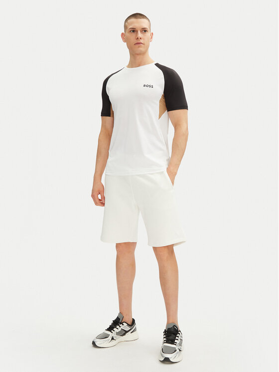 BOSS BOSS T-Shirt 50539114 Biały Slim Fit
