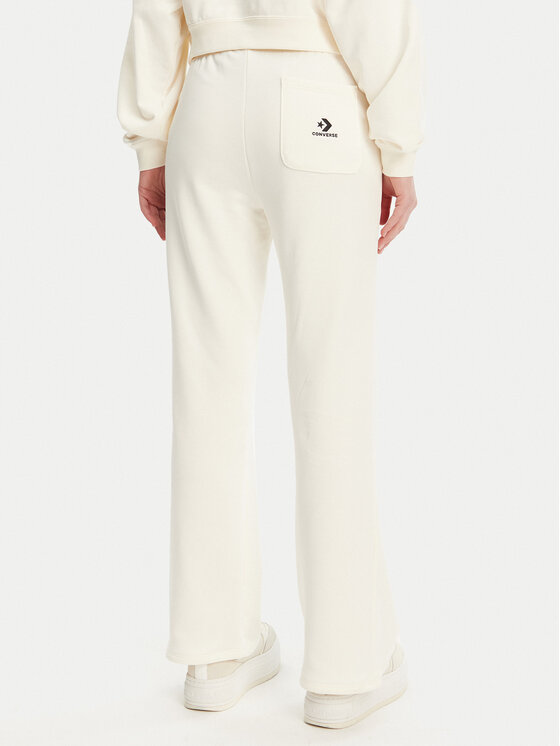 Converse Converse Spodnie dresowe 10028418-A01 Écru Wide Leg
