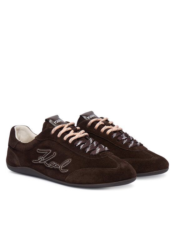 KARL LAGERFELD KARL LAGERFELD Sneakersy KL66122 Hnědá