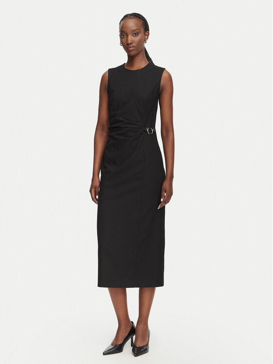 HUGO Rochie cocktail Klinda 50564202 Negru Regular Fit