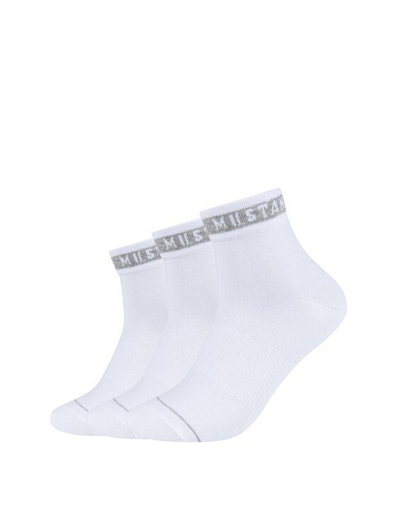 Mustang Mustang Calzini corti 3 PACK SOCKS Bianco