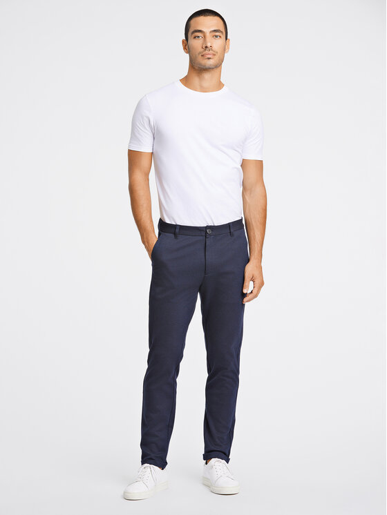 Lindbergh Lindbergh Chino hlače 30-01007A Mornarsko modra Slim Fit