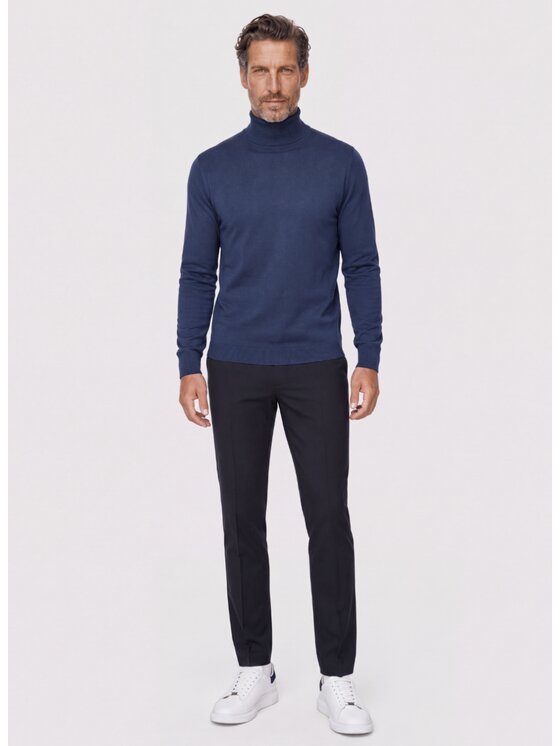 Pako Lorente Pako Lorente Sweter P26WN-2X-016 Granatowy Classic Fit