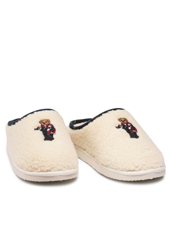 Polo Ralph Lauren Polo Ralph Lauren Παντόφλες Σπιτιού Charlotte Scuff Bear RF103285 Μπεζ