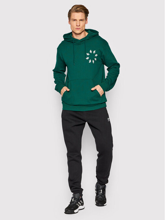 adidas Sweatshirt adicolor Spinner HC4491 Grün Regular Fit | Modivo.at