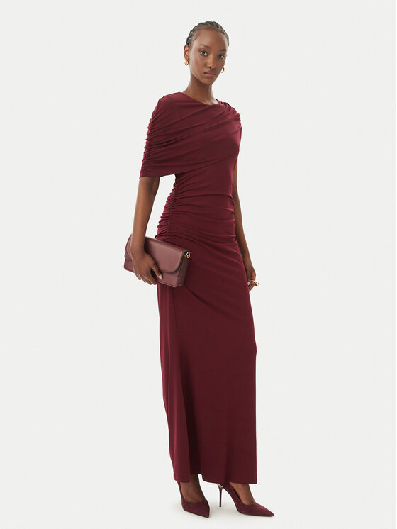 Vero Moda Vero Moda Sukienka wieczorowa Kassandra 10356465 Bordowy Regular Fit