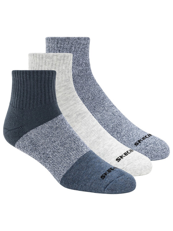 Skechers Skechers Calzini corti 3pk Mens Qtr Colorbloc Socks Multicolore