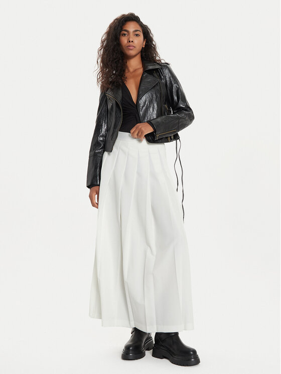 TWINSET TWINSET Μπουφάν από απομίμηση δέρματος 241TP2300 Μαύρο Slim Fit