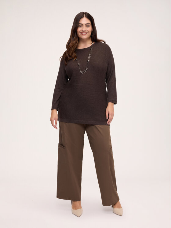 Fiorella Rubino Fiorella Rubino Maglione M216E102298N022 Marrone Over Fit